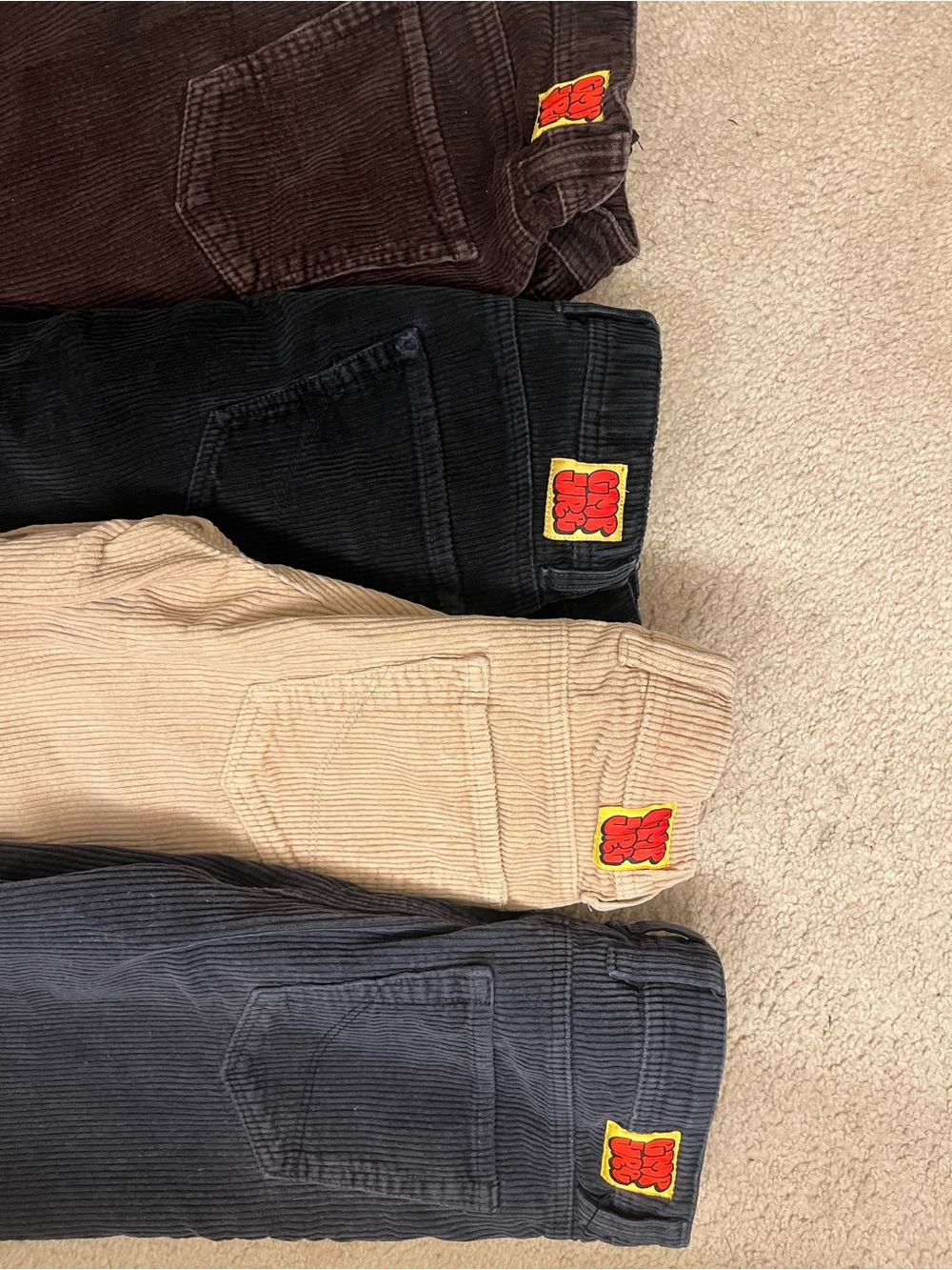 Classic Corduroy Empyre Pants — Brown, Black, Tan, Charcoal - Picture 2 of 3